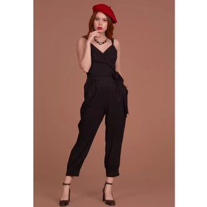 Sport Chic Black Jumpsuit